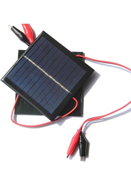 1W 5.5V Güneş Pili Epoksi Polikristalin Güneş Paneli + Şarj Için Klip 3.7V Sistemi LED Işık Çalışması 95*95MM (Yurt Dışından) fırsatları