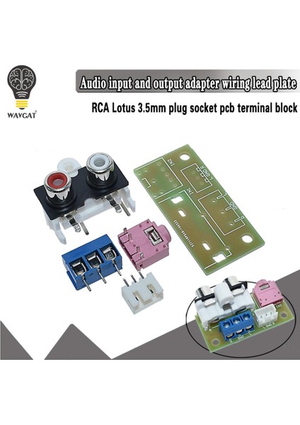 Dıy Kiti Ses Anahtarlama Paneli Rca Amplifikatör Kiti Elektronik Için 3.5mm Ses Giriş Bloğu (Yurt Dışından)