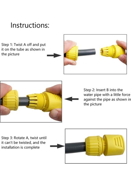 Karcher Için Musluk Adaptörü-1 Set x Hortum Bağlantı Seti-Sarı (Yurt Dışından)