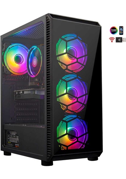 TX4688 Intel Core I5 10400F 16GB Ram 512GB M.2 Nvme SSD 4gb RX560 Freedos Oyuncu Masaüstü Bilgisayarı