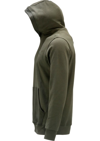 Erkek Standart Fit Kapüşonlu Cepli Haki Sweatshirt modelleri
