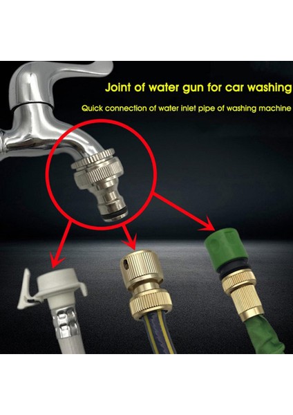 Dış Musluk Bağlantısı Pirinç 3/4” & 1/2” Pirinç Adaptör Dişli Redüktör Hortum Borusu Podazz (Yurt Dışından)