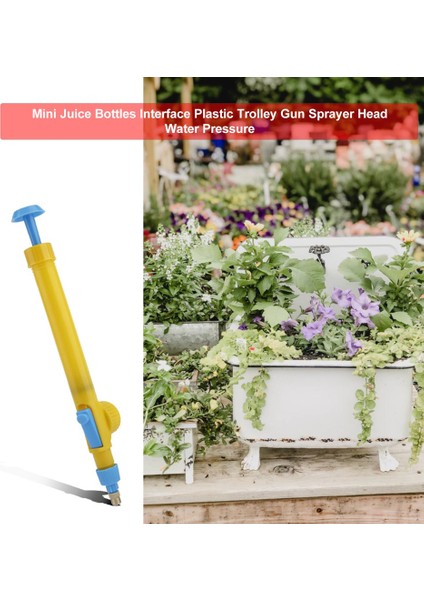 Ma Mini Meyve Suyu Şişeleri Arayüzü Plastik Arabası Tabancası Püskürtme Kafası Su Basıncı (Yurt Dışından)