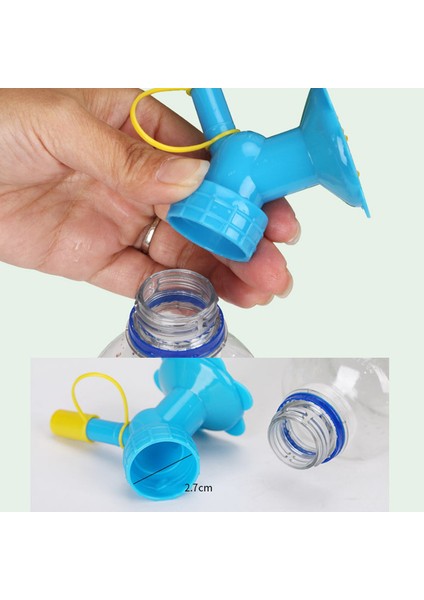 Şişe Kapağı Yağmurlama 2-In-1 Bahçe Mini Sulama Kovası Çift Kafa Su Memesi Güneş Işığı Süper Mağaza (Yurt Dışından) indirimleri