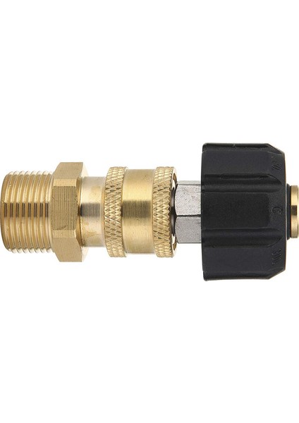 Basınçlı Yıkama Adaptörü Seti M22 - 1/4 Inç Hızlı Bağlantı Kiti, M22 14MM - 1/4 Inç Hızlı Bağlantı Kiti - Altın ve Siyah (Yurt Dışından)