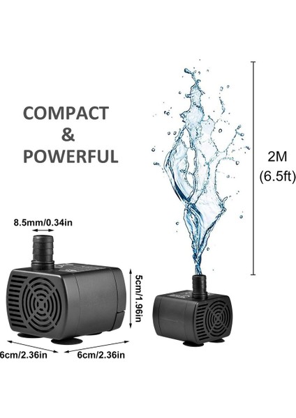 Minyatür Dc Fırçasız Su Pompası Taşınabilir QR10C DC12V 2m Dalgıç Pompa (Yurt Dışından)