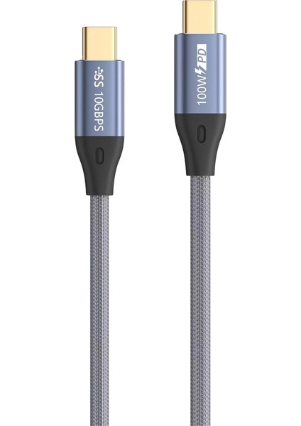 Bilgisayar Dizüstü Bilgisayarları Için Type-C - C Kablo USB 3.1 Gen2 Video Naylon Dokuma Alaşım Hattı (Yurt Dışından)