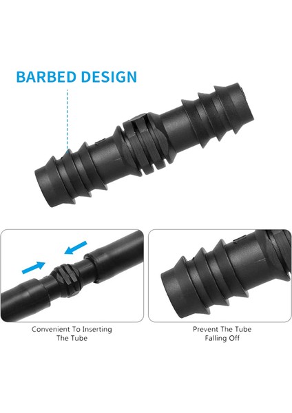 1/2 Inç Boru Dikenli Konnektörler Için Sulama Bağlantı Parçaları Kiti (Rain Bird 16MM .520 Id) Damlama Veya Yağmurlama Sistemleri (Yurt Dışından)