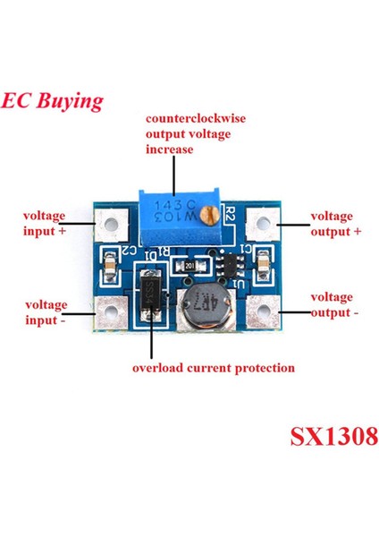 5 Adet Dc-Dc 2-24V 2-28V SX1308 Step Up Ayarlanabilir Besleme Modülü Step-Up Boost Dönüştürücü Dıy Kiti Için SOT23-6 B628 SOT23 (Yurt Dışından)
