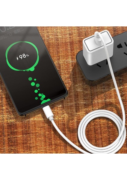 5A USB C Tipi Kablo Samsung S20 S9 S8 Xiaomi Huawei P30 Pro Hızlı Şarj Cep Telefonu Şarj Kablosu Beyaz Kablo Dijital Kablo (Yurt Dışından)