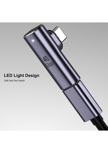 Tip-C Manyetik Adaptör USB 4.0 C Erkek Tip-C Dişi Dönüştürücü Kablo Manyetik Dirsek 40GB Konnektör (Yurt Dışından) modelleri