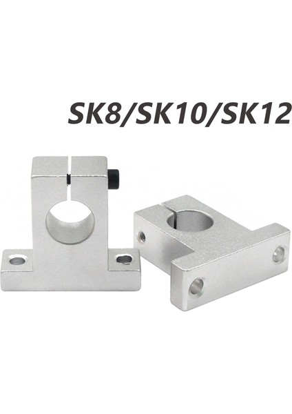 Adet Işık Çubuğu Rulman Lineer Optik Eksen Braketi 3D Parçaları Sabit Destek Koltuğu Sk8 SK10 SK12 Alüminyum Destek Mili (Yurt Dışından) fiyatları