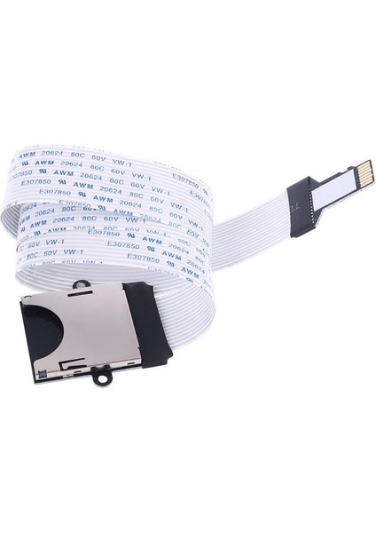 Sd Kart Dişi Tf Mikro Sd Erkek Esnek Hafıza Kartı Uzatma Kablosu Okuyucu Tf Microsd Uzatma Adaptör Kablosu (Yurt Dışından)