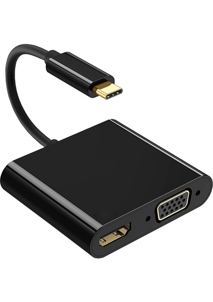 USB C - HDMI Uyumlu Dönüştürücü Adaptör Tip C - Macbook Samsung Için VGA Kablosu Dönüştürücü 2'si 1 Arada Adaptör (Yurt Dışından) fiyatları