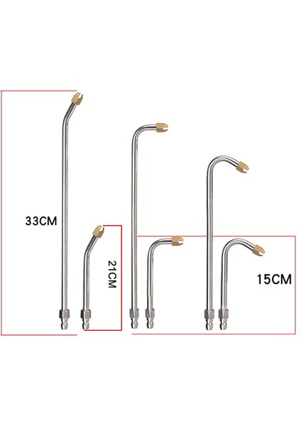 25° /90° Yüksek Basınçlı Güçlü Su Tabancası Uzatma Püskürtme Çubuğu Nozulu 1/4 (Yurt Dışından)