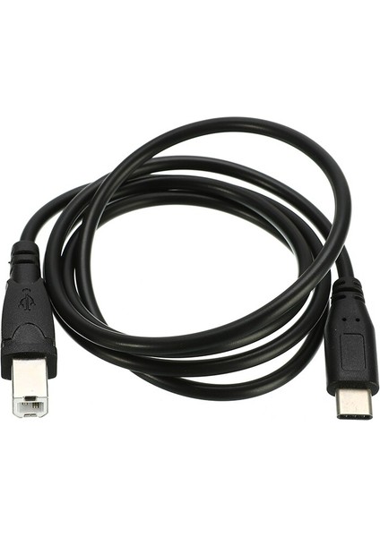 Usb-C USB 3.1 Tip C Erkek Konnektör USB 2.0 B Tipi Erkek Veri Kablosu Cep Telefonu Yazıcı Sabit Disk Için 1 M (Yurt Dışından)