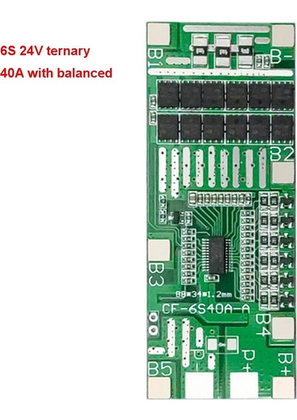 6s 20A 40A Li-Ion Lityum Pil Şarj Cihazı Koruma Levhası 18650 Bms Matkap Motoru Için 24V Geliştirme/denge (Yurt Dışından)