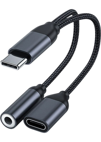 2'si 1 Arada Tip C - 3,5 mm Kulaklık ve Şarj Adaptörü USB C - Aux Ses Jakı Yüksek Çözünürlüklü Dac ve Hızlı Şarj Kablosu (Yurt Dışından) fiyatları