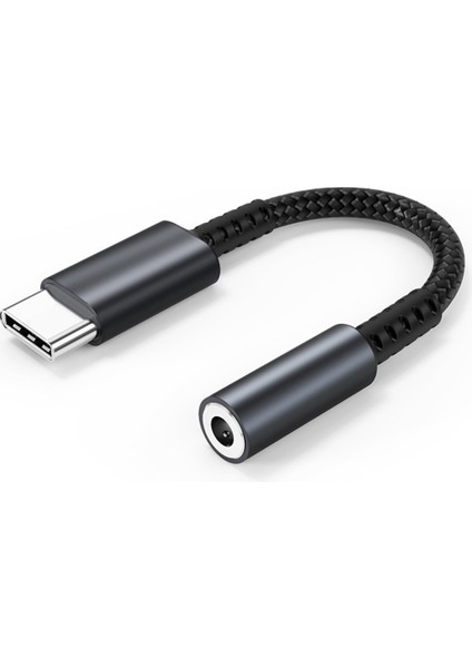 Tip C Ila 3.5mm Dijital Ses Adaptör Kablosu Kulaklık Ses Adaptör Kablosu 13.5 cm Tablet Pc Için Siyah (Yurt Dışından) fiyatları