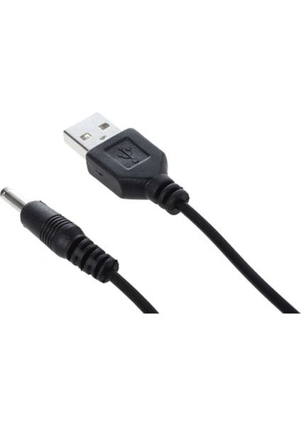 Adet 3.5mm x 1.3mm Siyah USB Kablosu Şarj Kablosu Temini (Yurt Dışından) indirimleri