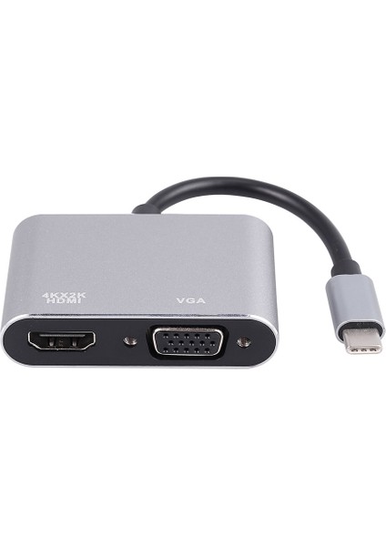 USB 3.1 Tip C - VGA Çoklu Bağlantı Noktası Adaptörü USB C - HDMI 4K UHD Dönüştürücü Bağlantı Noktası Hub (Yurt Dışından) fiyatları