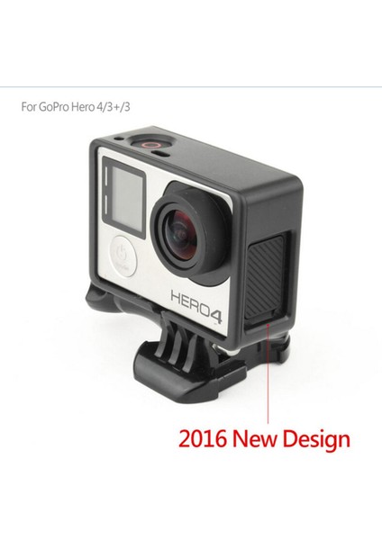 Gopro Hero 3 Hero 3+ Hero 4 Siyah Için Standart Çerçeve Kenar Muhafaza Kutusu Montajı (Yurt Dışından)