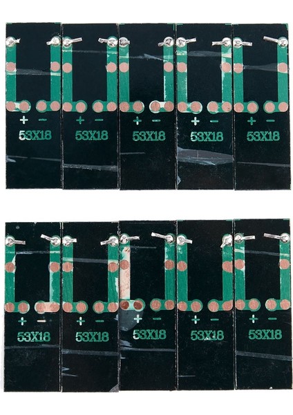 10 Adet Mini Güneş Paneli 0.5V 100MA Güneş Pilleri Fotovoltaik Paneller (Yurt Dışından)