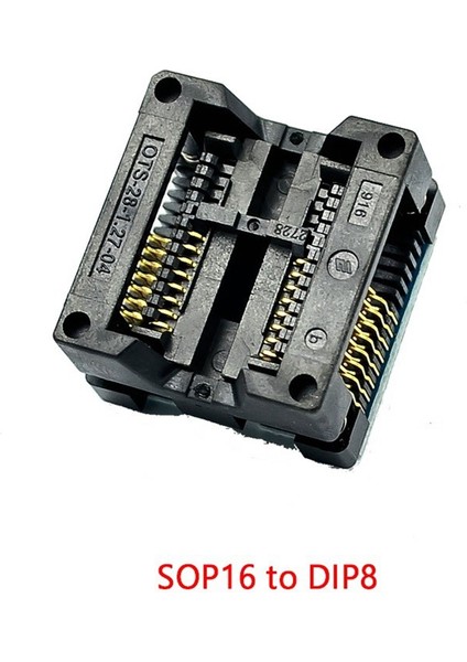 SOP16 To Dıp8 Geniş Soket Geniş Programcı Sop8 Adaptör Soketi SOP16 To Dıp8 Adaptör Soketi EZP2010 EZP2013 CH341A Ic Testi (Yurt Dışından)