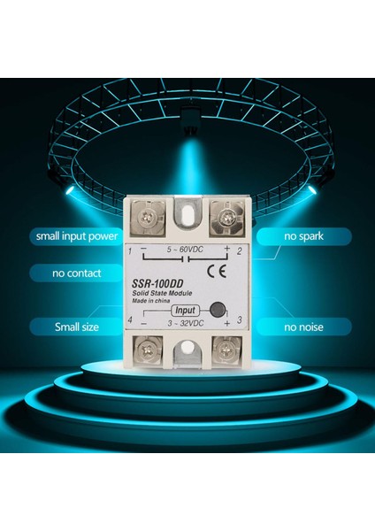 SSR-100DD Dayanıklı Katı Hal Röle Modülü Ssr Dc Kontrol Girişi 3-32V (Yurt Dışından)