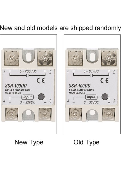 SSR-100DD Dayanıklı Katı Hal Röle Modülü Ssr Dc Kontrol Girişi 3-32V (Yurt Dışından)