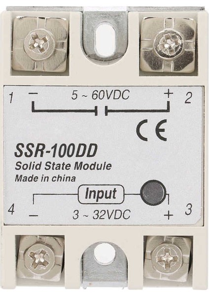 SSR-100DD Dayanıklı Katı Hal Röle Modülü Ssr Dc Kontrol Girişi 3-32V (Yurt Dışından)