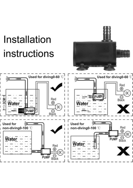 Çeşme Stili Için USB Dc Fırçasız Pompa DC5V 4.8W: QR50B (Yurt Dışından) modelleri