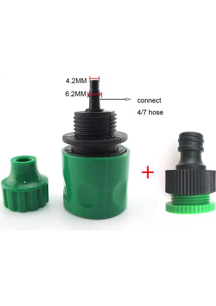 M Otomatik Sulama Sistemi 4/7mm Tüp Damla Sulama Sisleme Soğutma Suyu Hortum Konnektörü Sprey (Yurt Dışından) fiyatları