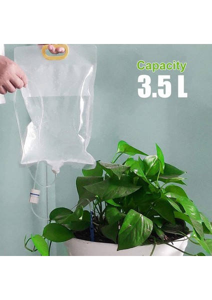 3.5l Bitki Sulama Torbası Otomatik Sulama Torbası Ayarlanabilir Bahçe Saksıları Damla Eatop (Yurt Dışından)
