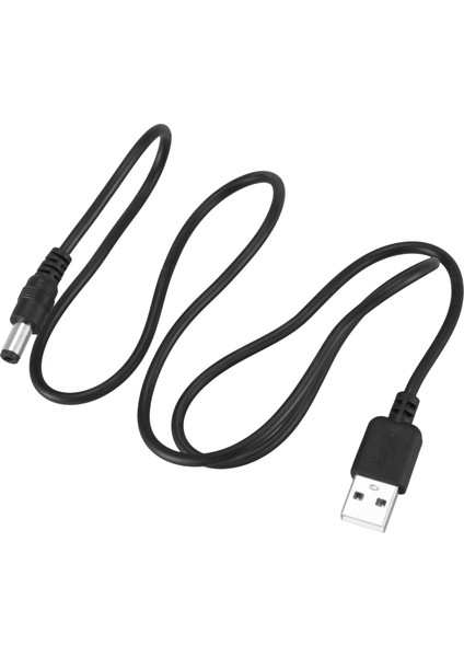 5x USB Kablosu 5,5mm / 2,1mm 5V Dc Jak Kablosu (Siyah, 75CM) (Yurt Dışından) fırsatları