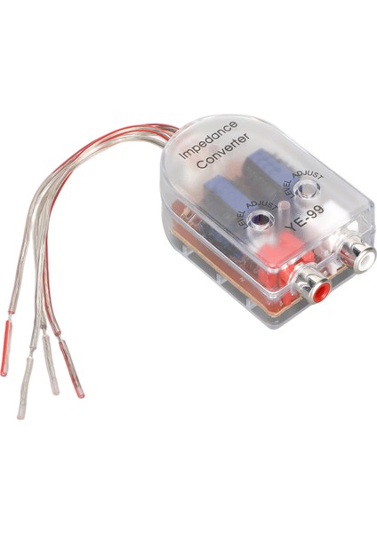 Stereo Yüksekten Alçak Adaptör, Ses Empedans Dönüştürücü Aşınmaya Dayanıklı Tak ve Çalıştır CD VCD DVD Oynatıcı Için Rca Kablo Çıkışı (Yurt Dışından)