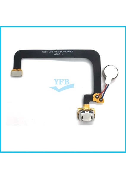 USB Flex Kablo Alcatel One Touch Idol 4 Idol4 OT6055 6055 Dock Konnektörü Şarj Şarj Cihazı Bağlantı Noktası Flex Mikrofon ile Flex (Yurt Dışından)