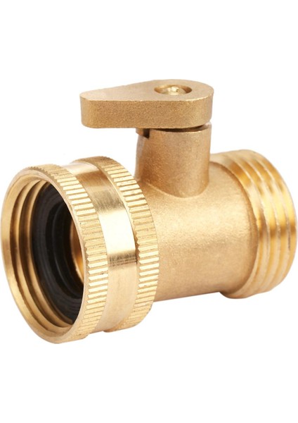 3/4 Inç Bahçe Hortumu Su Borusu Konektörü Pirinç Vana Musluk Musluklar Splitter Kapatma Anahtarı ile (Yurt Dışından)