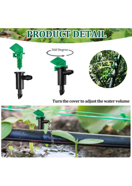 60 Parça 4gph Çıkarılabilir Damla Yağmurlama Bahçe Sulama Damlatıcı (Yurt Dışından) modelleri