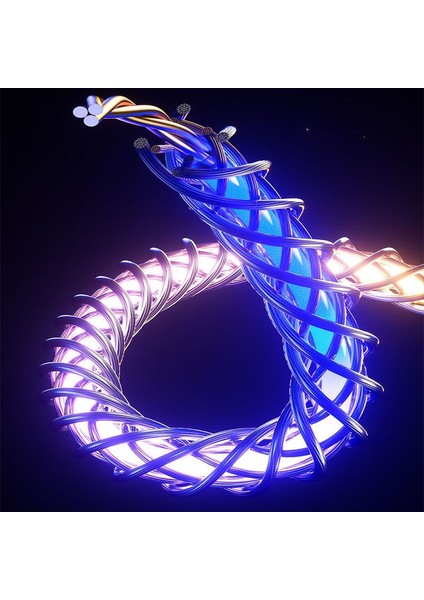 Cep Telefonu Kabloları Rgb Parlayan Şarj Kabloları LED Işık Mikro USB C Tipi Şarj Cihazı iPhone 13 12 Xiaomi Samsung Huawei Telefon (Yurt Dışından) fırsatları