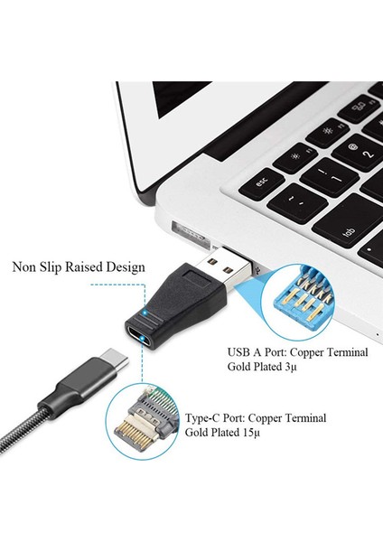 USB C Tipi Adaptör USB 3.0 2.0 Erkek C Tipi Dişi Dönüştürücü Kablosu Dizüstü Huawei Samsung Xiaomi Kulaklık USB Adaptörü (Yurt Dışından)