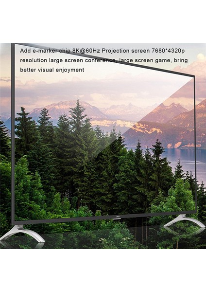 Usb4.0 40GBPS USB C'den Tip C'ye 8K@60Hz Veri Kablosu Pd 100W 5A, 1m (Yurt Dışından)
