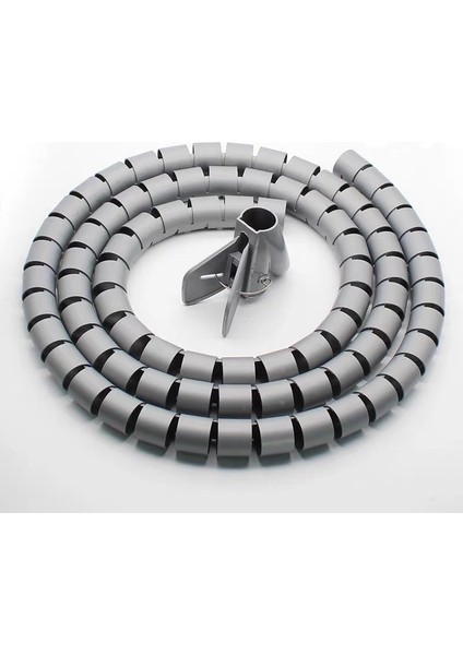 Metre Kablo Tel Sarma Organizatör Spiral Boru Kablo Sarıcı Kordon Koruyucu Esnek Yönetim Tel Depolama Borusu (Yurt Dışından)
