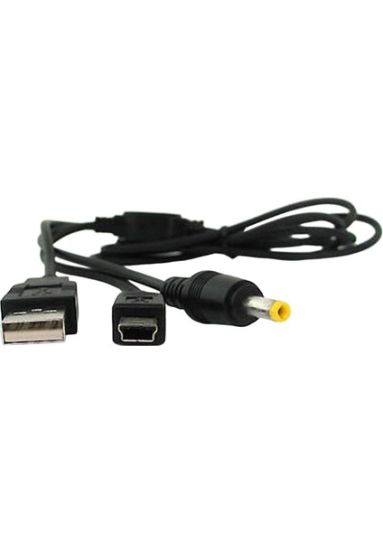 Psp 1000 2000 3000 Serisi Siyah Için 2 1 USB Şarj Yüksek Hızlı Veri Kablosu (Yurt Dışından)