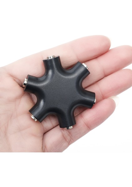 3.5mm Aux Ses Kablo Ayırıcı Adaptör 1 Erkek 5 Dişi Bağlantı Noktası Jakı Ses Adaptörü Tablet Mp3 Mp4 Çalar Cep Telefonu Hoparlör (Yurt Dışından) modelleri