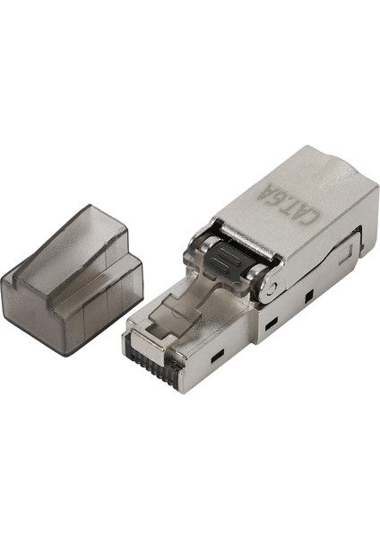 Adet CAT6A Koruyucu Kristal Kafa RJ45 Konektörü Metal Aletsiz Konnektör Fişi Bilgisayar Kablosu Adaptörü (Yurt Dışından) indirimleri