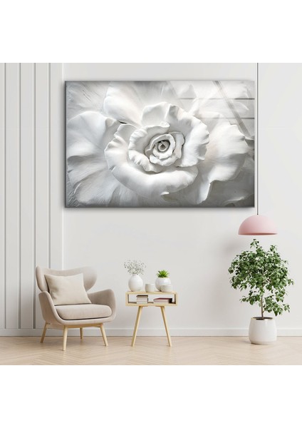 3D Gül Temperli Cam Duvar Tablosu indirimleri