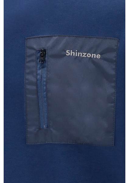 Erkek Standart Fit Bisikler Yaka Cep Fermuarlı Lacivert Sweatshirt fiyatları