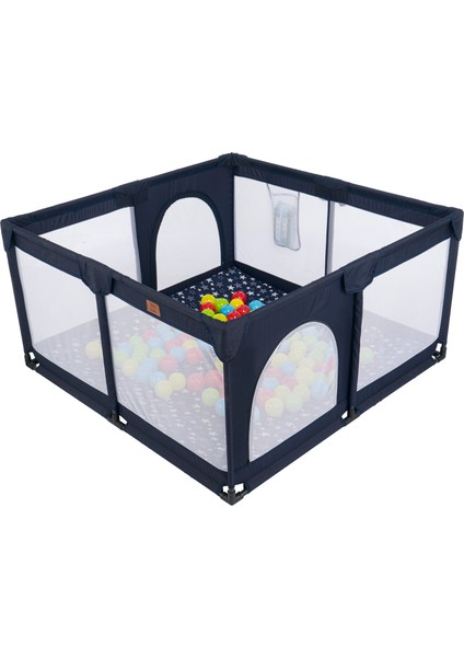 Playard Güvenli Bebek ve Çocuk Oyun Alanı Oyun Parkı 125X125 Oyun Matı ve Topları