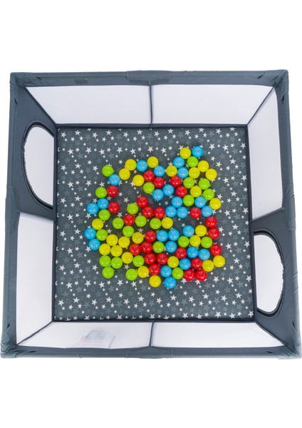 Playard Güvenli Bebek ve Çocuk Oyun Alanı Oyun Parkı 125X125 Oyun Matı ve Topları indirimleri